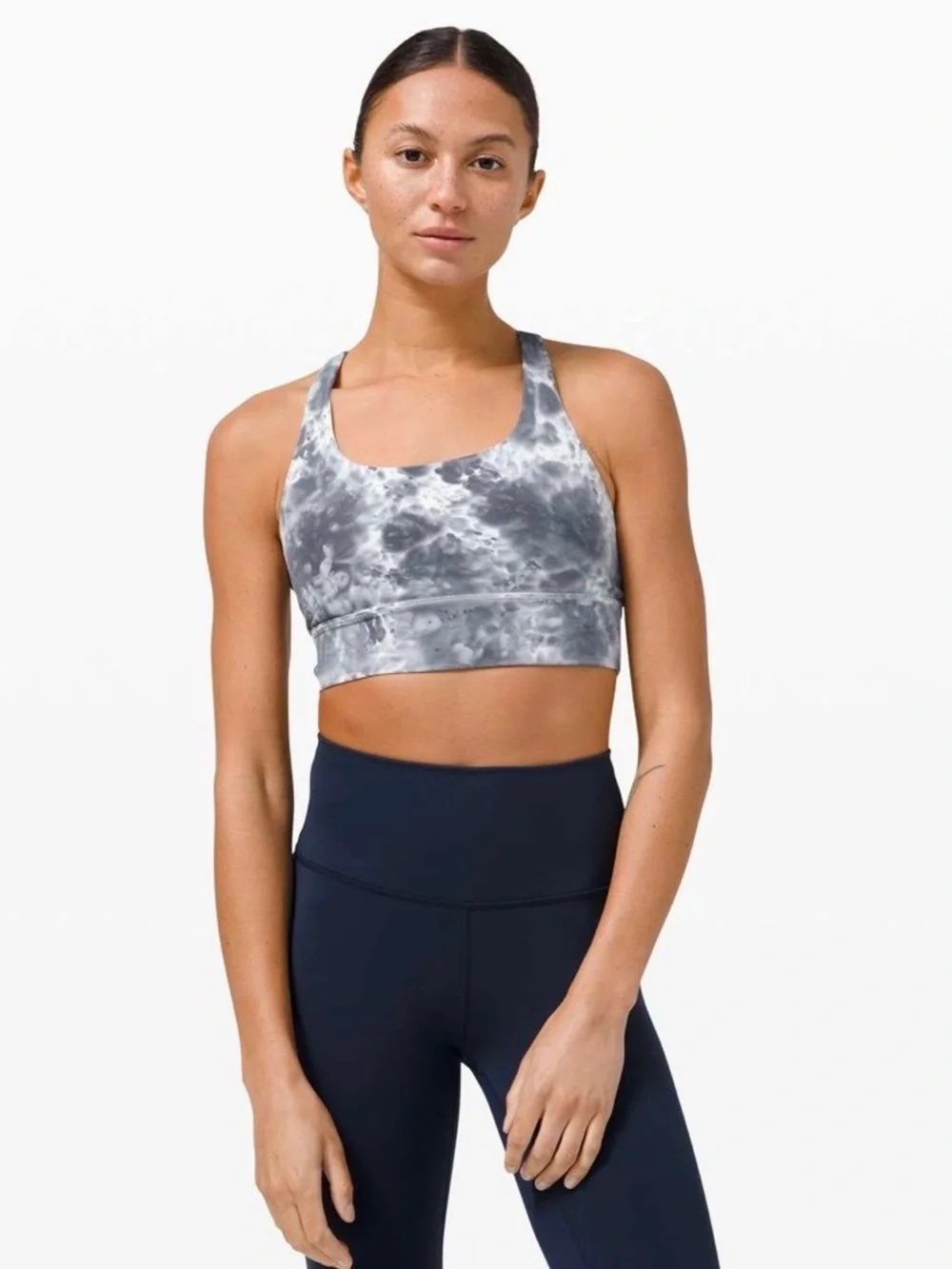 Lululemon energy bra long line tie dye size 6 yoga